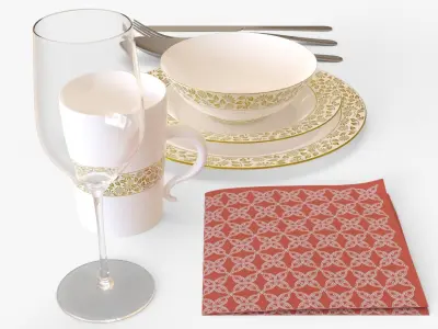 Table Setting 3D model
