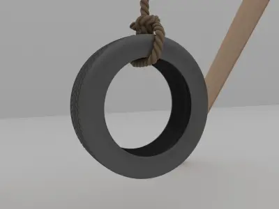 Tire swing 3D model