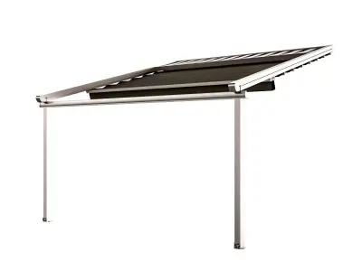 Motorized Pergola 5 nickel matte 3D model