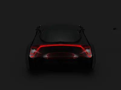 Coupe Car Exterior styling 3D model