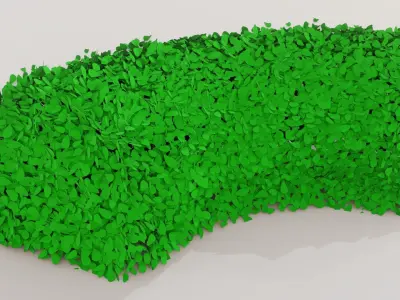 Stylized Bush Low-poly 3D model