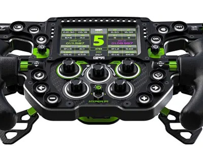 GOMEZ SIM INDUSTRIES HYPER P1 STEERING WHEEL 3D model