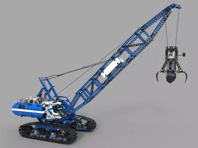 Lego Crawler Crane 3D model