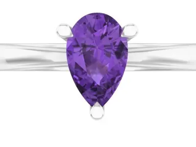 AV 404 Ladies Solitaire Bridal Engagement Ring 3D print model