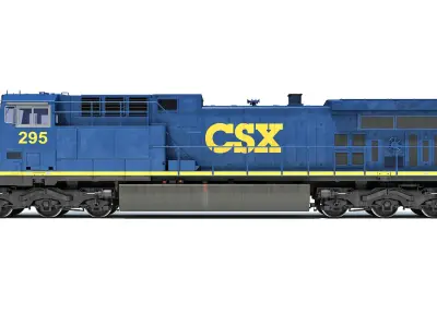 Diesel Locomotive CSX 3D model