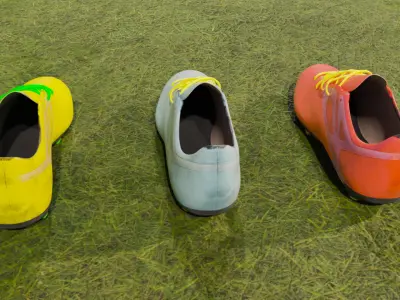Realistic Soccer Football Shoe 3D model