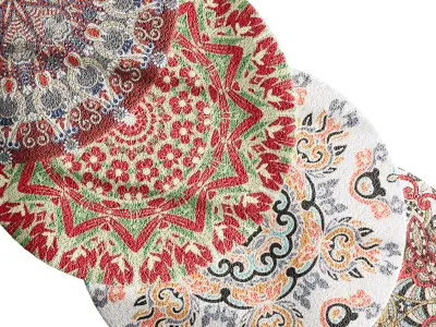 Round carpet 32 3D model