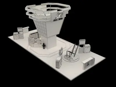 Booth Exhibition Stand a548b 3D model