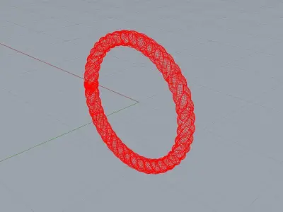 Braided Ring US Size 7 3D print model