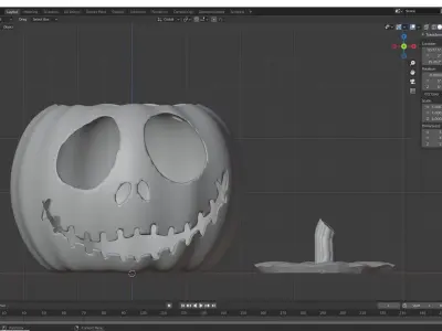 Jack-o-Lantern Pumpkin  3D print model