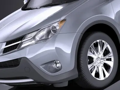 Toyota RAV4 2014 VRAY 3D model