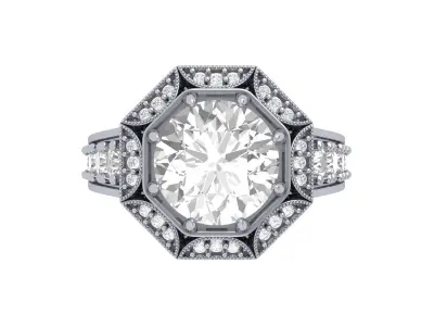 Wedding Ring  3D print model 38