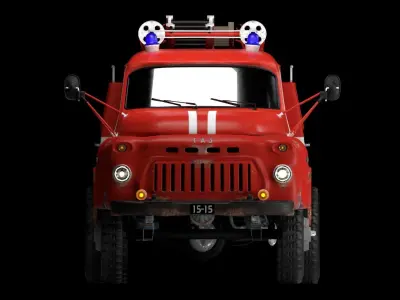 Firetruck GAZ-53 3D model