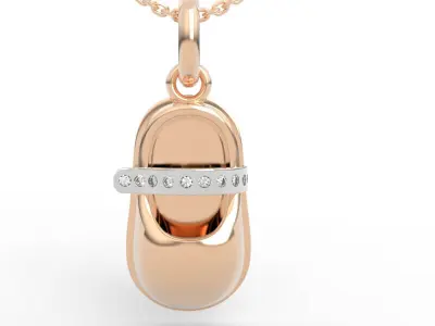 Diamond Mary Jane Pendant 3D print model