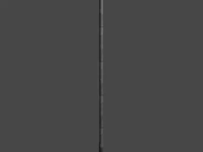 Streetlight light pole Low-poly 3D model
