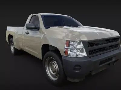 chevrolet silverado 2008 Low-poly 3D model