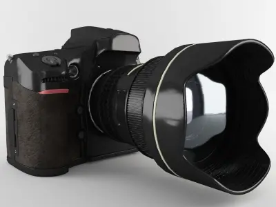 Plastic Hand Digital Camera Low-poly 3D model