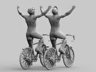 cyclist 3D print model
