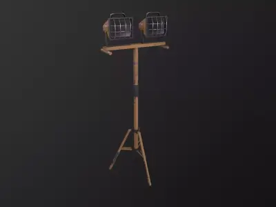 Work Light Tripod 3D Model Low-poly 3D model