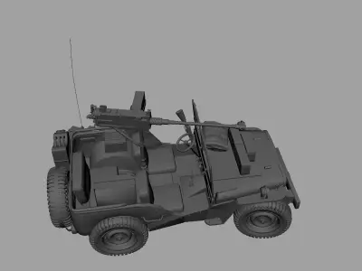 Willys Army Jeep  3D model
