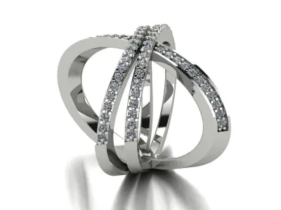 Jewelry Ring Gold 3D print model 35