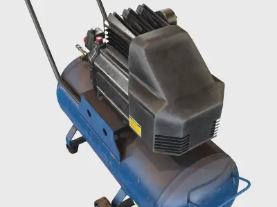 Air Compressor Low-poly 3D model