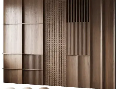 Wooden panels 3D model