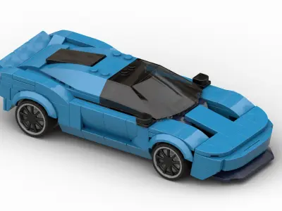 MocBricks3D - Lego Sport-Car Concept 3 3D print model