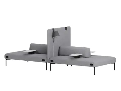 Haworth Cabana Lounge Island S9GK-2-PH 3D model