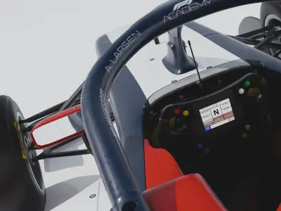 F1 Academy car by Tatuus 3D model