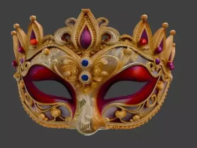 Royal Ornamental Venetian Mask 3D print model