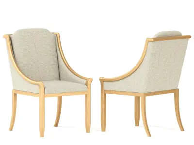 Caracole Dining Table   Chair Set 3D model