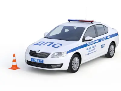 Police Car 3D model