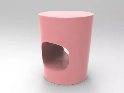 Koldy Stool Low-poly 3D model