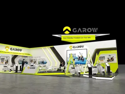 Two wheel car show 3D model