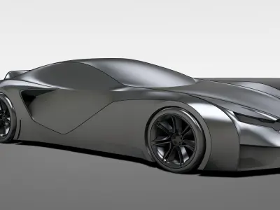 Renault concept Low-poly 3D model