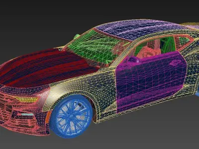 camaro 2020 3D model