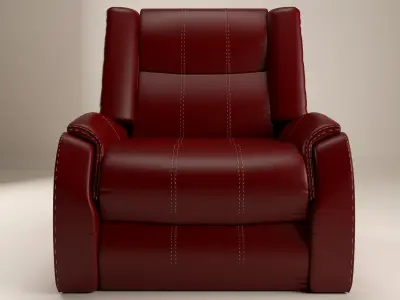 chair leather recliner Free 3D model