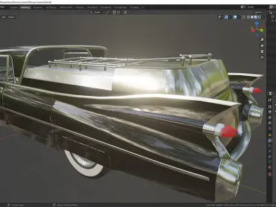 Cadillac Superior Porta Hearse Flowers 1959  3D model