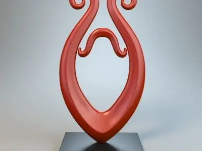 Abstract Figure m026 P 3D print model