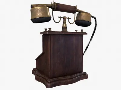 Antique Phone 3D model
