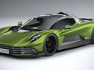 Aston Martin Valhalla 2026 LowPoly 3D model