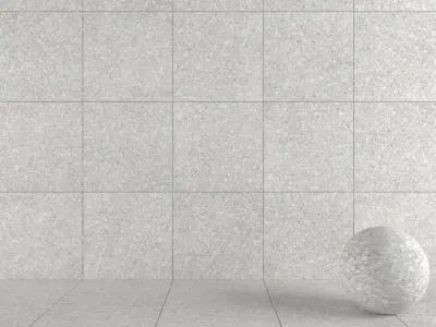 Stone Wall Tiles Terrazzo White 80x80 Texture