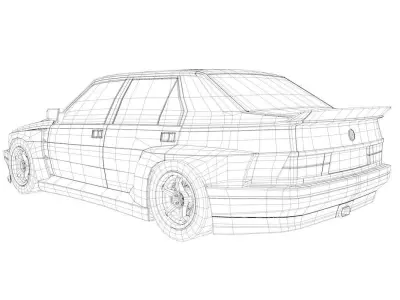 Alfa Romeo 75 Imsa 3D model