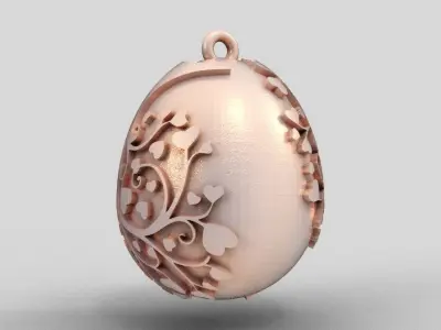 Egg Necklace 3D print model