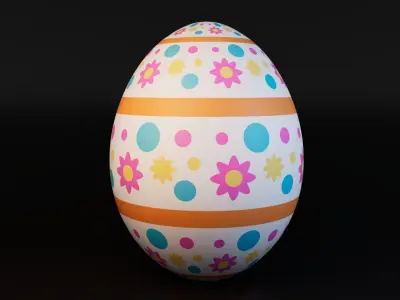 Easter Egg Free low-poly 3D model