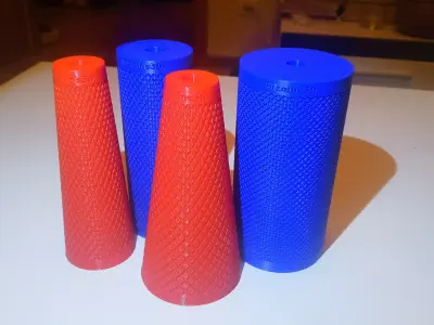 Arm Wrestling Training Equipment Handles Cone and Cylinder  3D print model