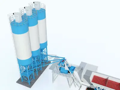 Concrete Batching Plant  3D model