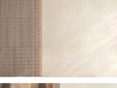 Decorative wall panel set 75 3D model