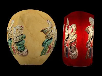 Chinese sky lantern  3D model